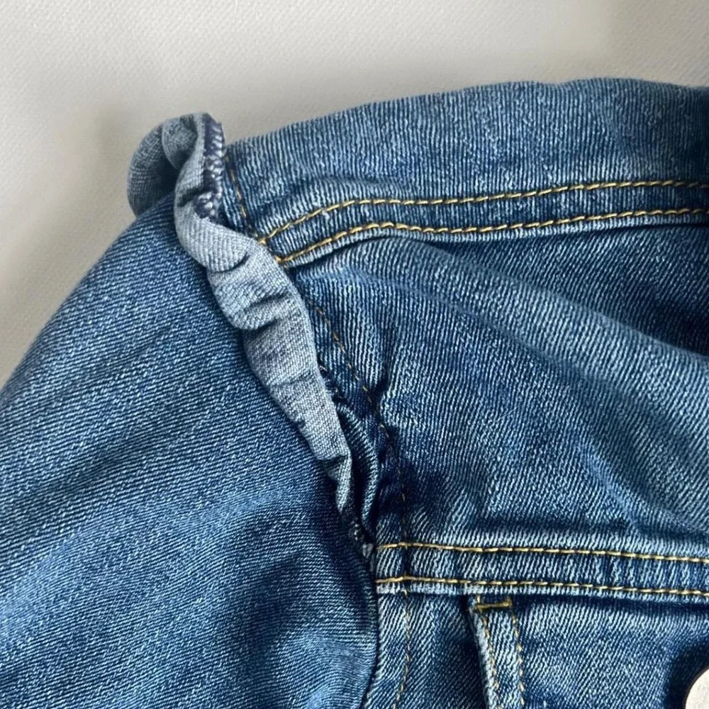 p.s. from Aeropostale Girls Medium Wash Ruffle Denim Jacket Size 12